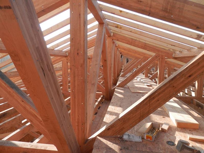 Chantier ossature bois du Conservatoire d'Espaces Naturels à Lillers (62)