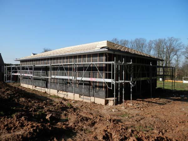 Chantier maison ossature bois Pas-de-Calais