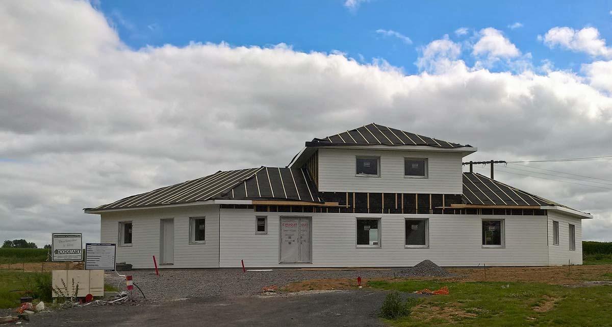 Maison ossature bois finie par Coquart dans le 62 à Duisans