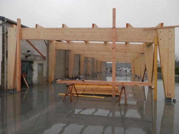 Extension ossature bois charpente Rosières-en-Santerre (80)