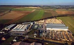 Vue du ciel de la société Coquart dans le Pas-de-Calais